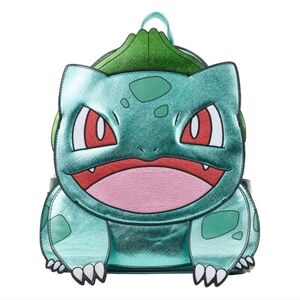 Loungefly Pokemon Metallic Green Bulbasaur Mini Backpack
